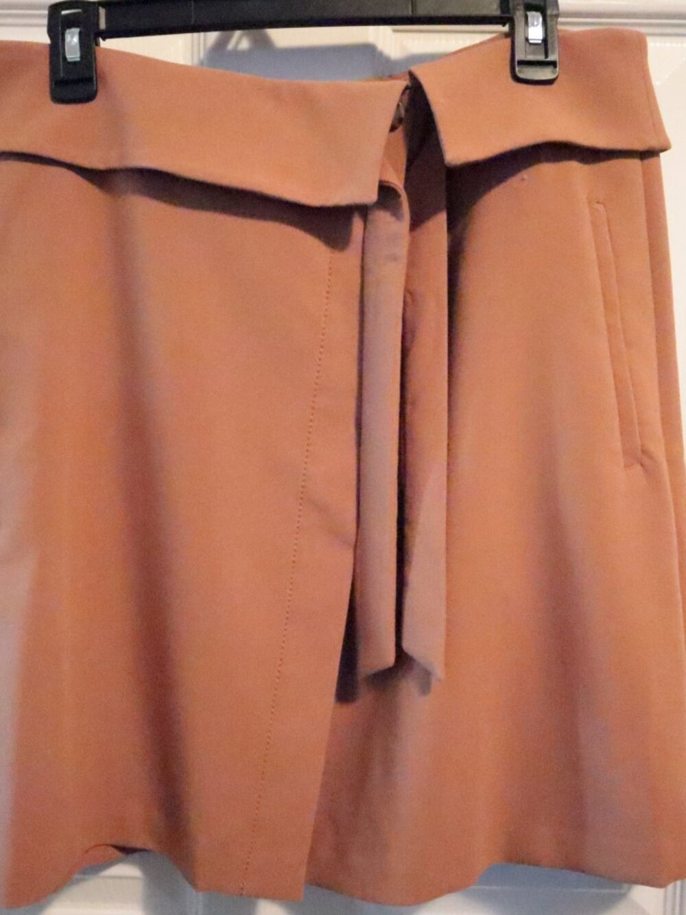 Loft A-Line Camel Wrap Around Skirt